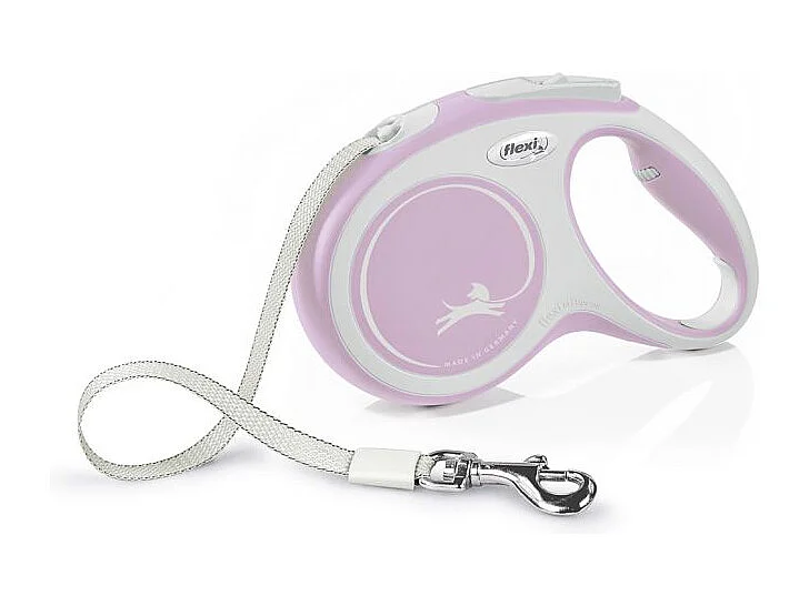 Laisse New Comfort M Tape 5 m rose Flexi CF20T5-251-RO-20