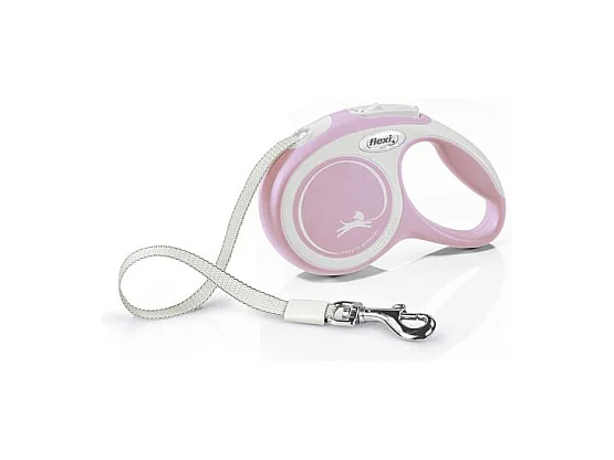 Laisse New Comfort XS Tape 3 m rose Flexi CF00T3-251-RO-20