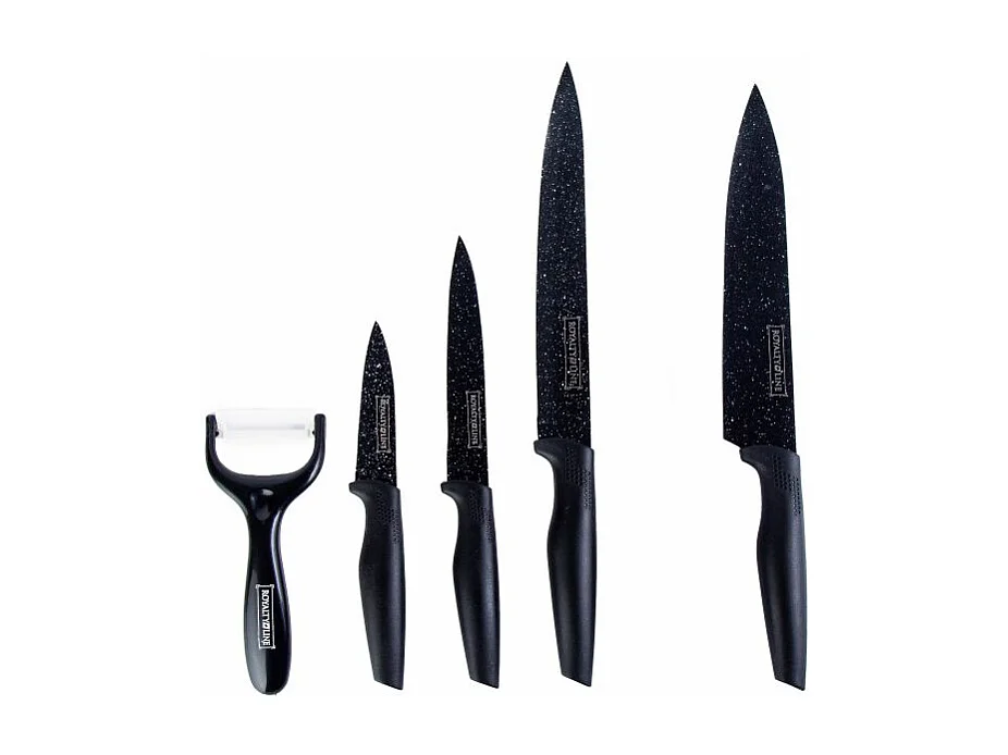 Set de couteaux 5 pièces Noir Royalty Line RLMB4