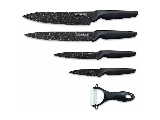 Set de couteaux 5 pièces Noir Royalty Line RLMB4