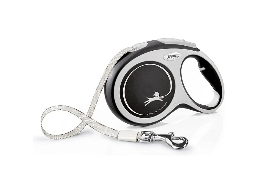 Laisse New Comfort L Tape 8 m black Flexi CF30T8-251-S-20