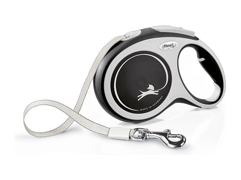 Laisse New Comfort L Tape 8 m black Flexi CF30T8-251-S-20