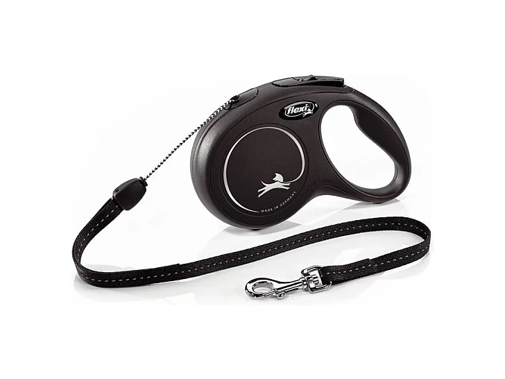Laisse New Classic S Cord 8 m black Flexi CL10C8-251-S-20