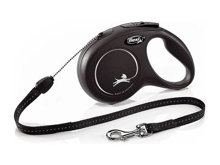 Laisse New Classic S Cord 8 m black Flexi CL10C8-251-S-20