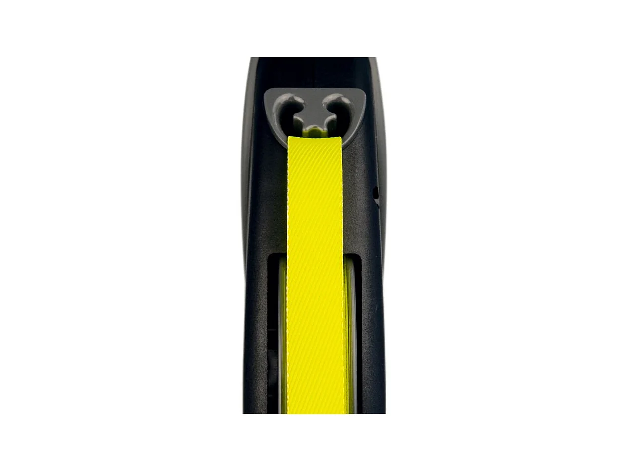 Laisse Giant Professional Tape 10 m black/neon yellow Flexi GTP-210-S-NEO-16