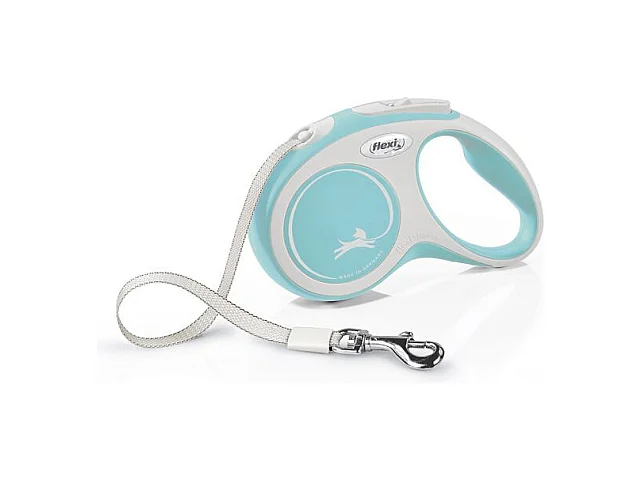 Laisse New Comfort S Tape 5 m light blue Flexi CF10T5-251-HBL-20