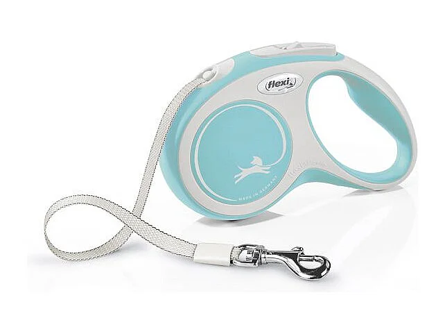 Laisse New Comfort S Tape 5 m light blue Flexi CF10T5-251-HBL-20