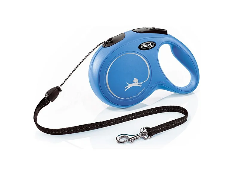 Laisse New Classic M Cord 8 m blue Flexi CL20C8-251-BL-20