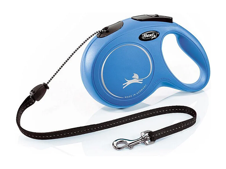 Laisse New Classic M Cord 8 m blue Flexi CL20C8-251-BL-20