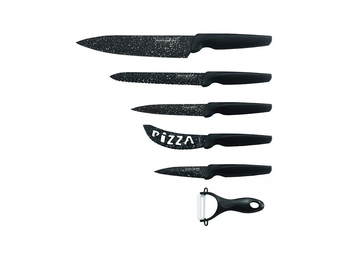 Set de Couteaux Inox revetement anti-adhesif 6 pcs Royaltyline RLMB5N