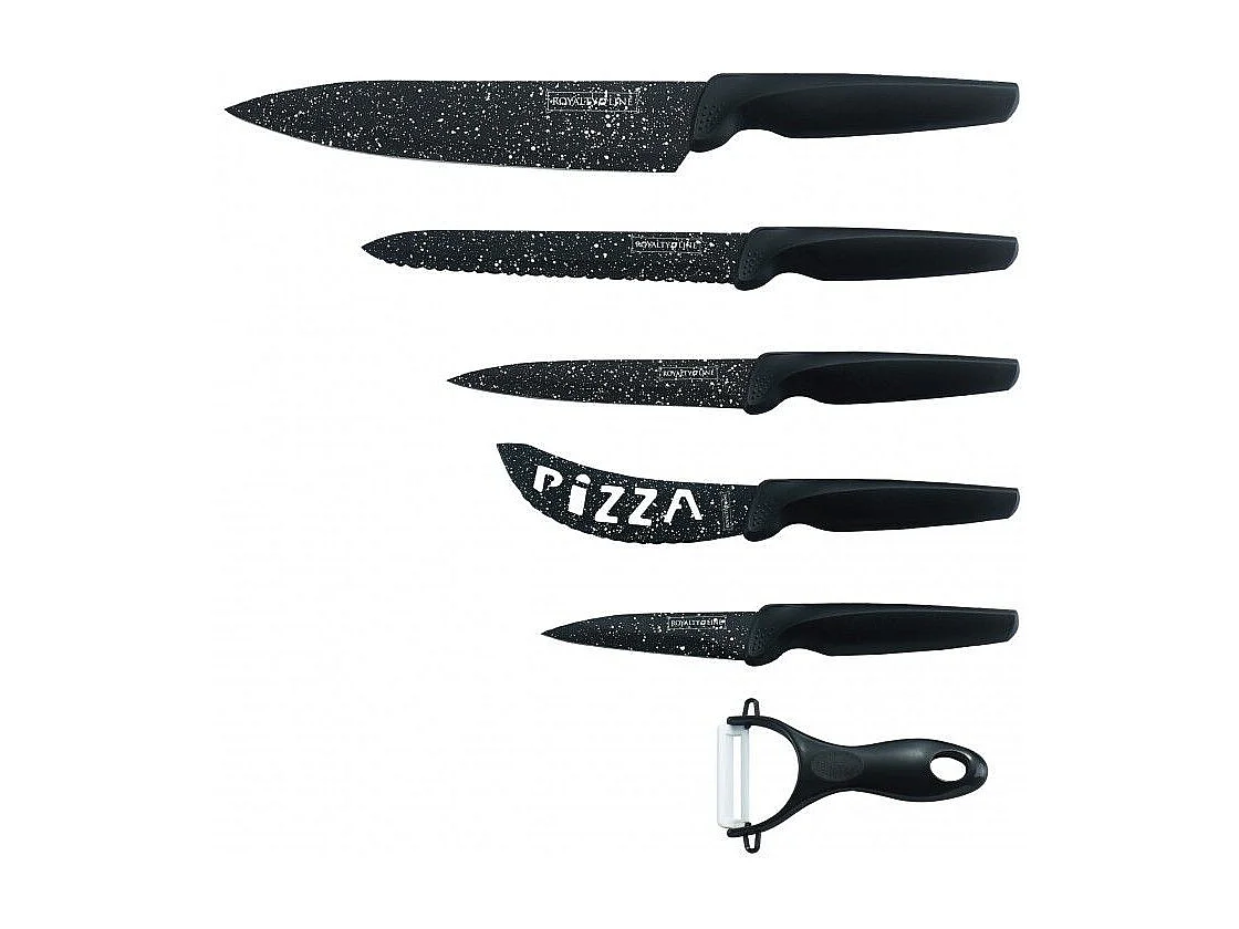 Set de Couteaux Inox revetement anti-adhesif 6 pcs Royaltyline RLMB5N