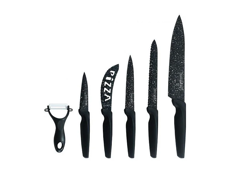 Set de Couteaux Inox revetement anti-adhesif 6 pcs Royaltyline RLMB5N