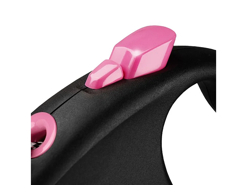 Laisse Black Design M Cord 5m black/ pink Flexi FU22C5-251-S-CP