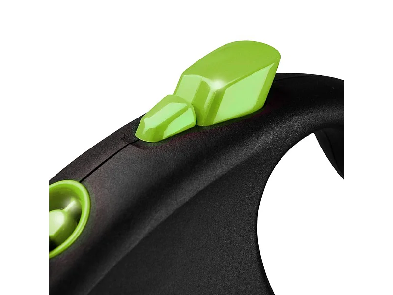 Laisse Black Design S Tape 5m black/ green Flexi FU12T5-251-S-CG