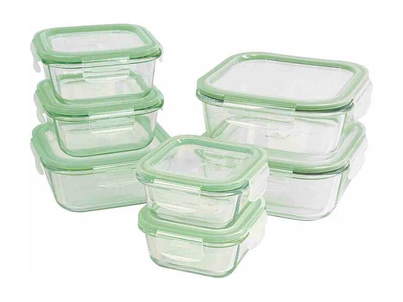 Ensemble de boite de conservation en verre 7 pièces Classbach C-FHD4010G