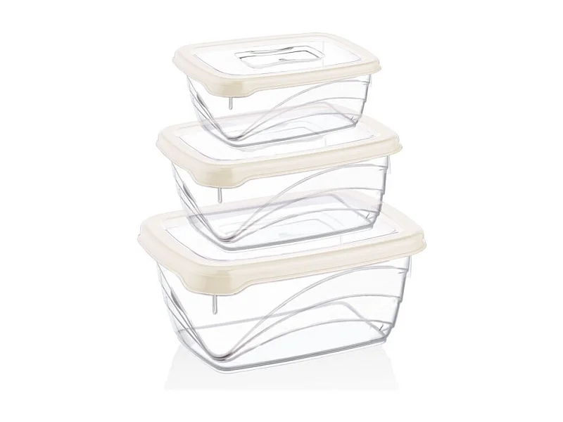 Ensemble de boite de conservation 3 pièces Herzberg HGL772-IVO