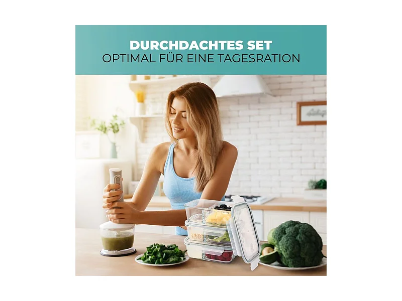 Ensemble de boite à repas en verre 3 pièces Classbach C-FHDM4021G