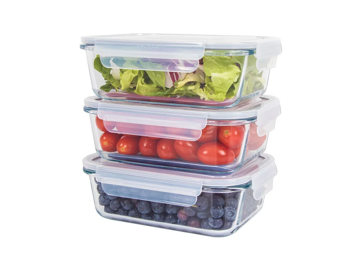 Ensemble de boite de conservation en verre 3 pièces Classbach C-FHD4020G