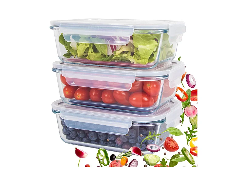 Ensemble de boite de conservation en verre 3 pièces Classbach C-FHD4020G