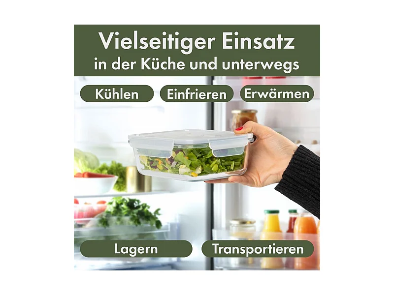 Ensemble de boite de conservation en verre 3 pièces Classbach C-FHD4020G