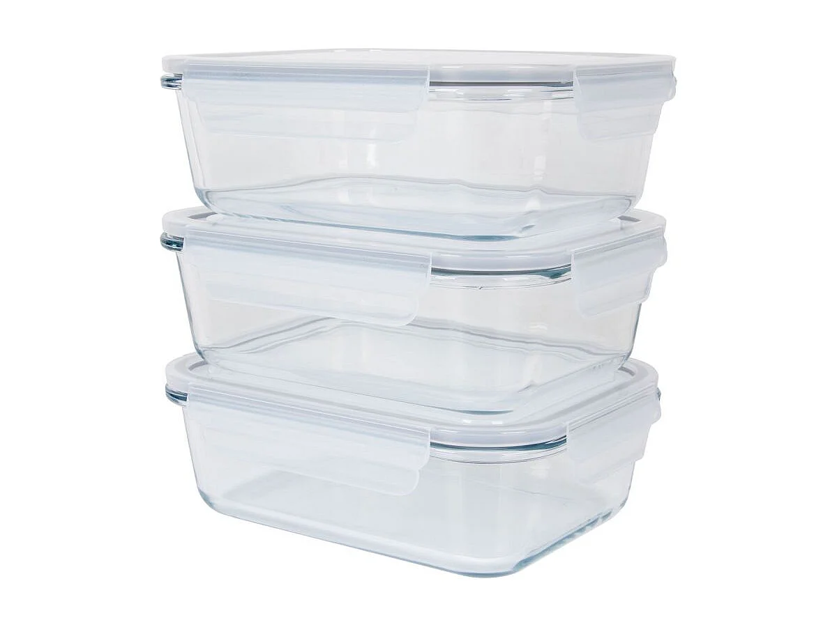 Ensemble de boite de conservation en verre 3 pièces Classbach C-FHD4020G