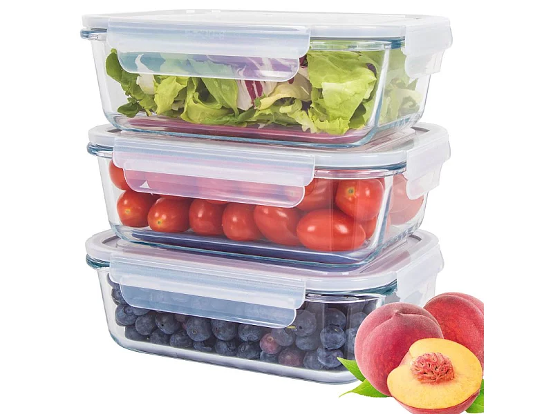 Ensemble de boite de conservation en verre 3 pièces Classbach C-FHD4020G