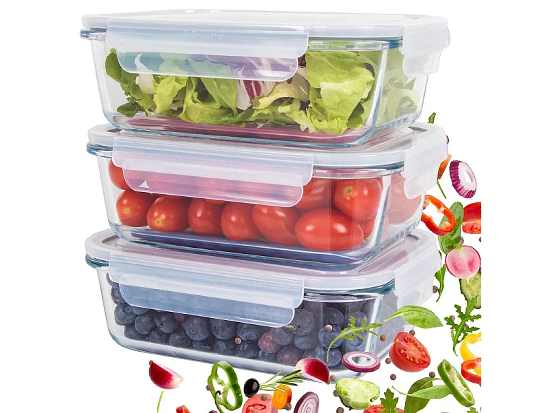 Ensemble de boite de conservation en verre 3 pièces Classbach C-FHD4020G