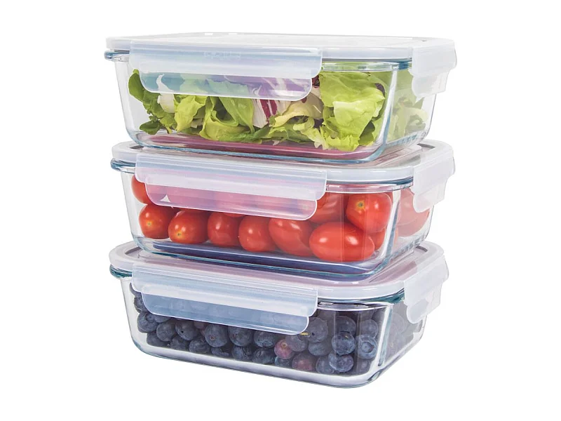 Ensemble de boite de conservation en verre 3 pièces Classbach C-FHD4020G
