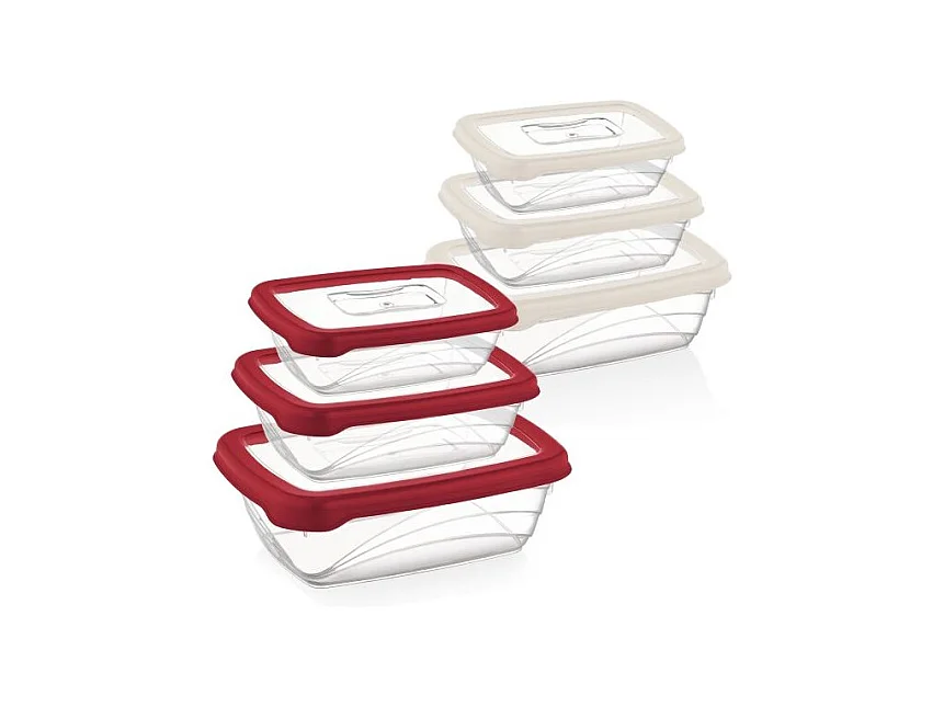 Ensemble de boite de conservation 3 pièces ivoire Herzberg HGL764-IVR