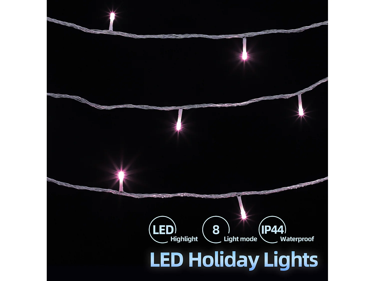 Luci a stringa da 100 m e 600 LED - Illuminazione per esterni, interni, giardini, matrimoni, carnevale - Bianco