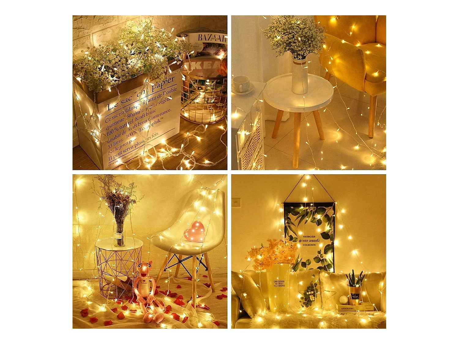 80M 800 LED-lichtsnoer - Buiten, binnen, tuin, bruiloft, carnavalverlichting - warm wit