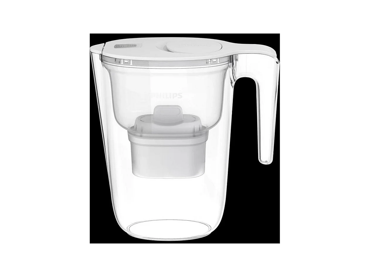 Carafe filtrante 2,6 L blanche avec 4 filtres en Microfiltration et digital timer  Philips PHAWP2933WHT4/10