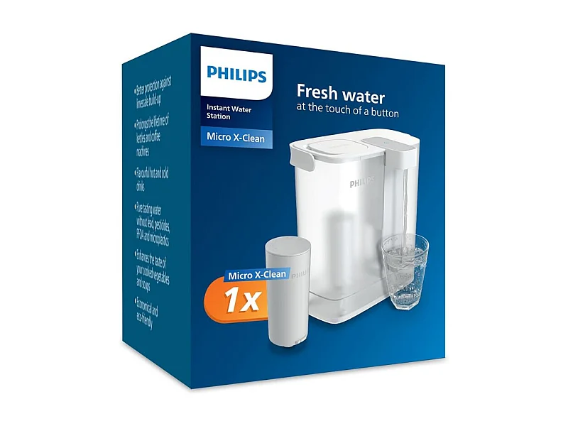 Carafe filtrante instantanée avec 1 filtre inclus Philips PHAWP2980WH/24