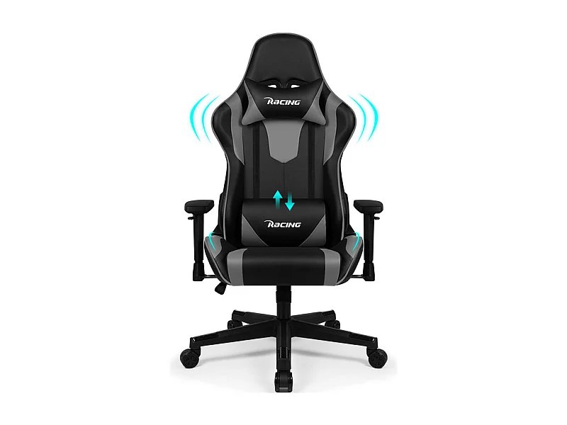 Chaise Gaming - Chaise de Gaming avec Dossier Réglable de 90° à 165°- Poids Maximum 150 kg
