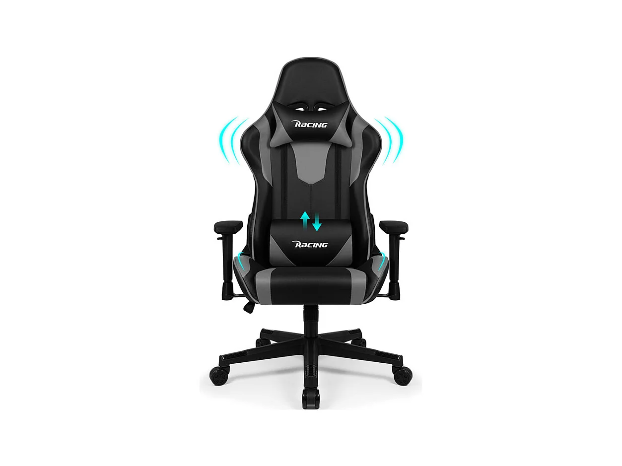 Chaise Gaming - Chaise de Gaming avec Dossier Réglable de 90° à 165°- Poids Maximum 150 kg
