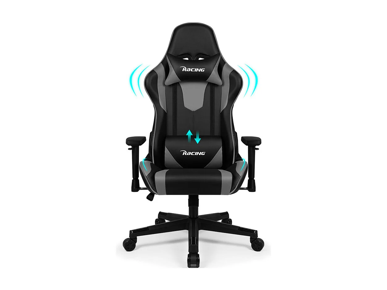 Chaise Gaming - Chaise de Gaming avec Dossier Réglable de 90° à 165°- Poids Maximum 150 kg