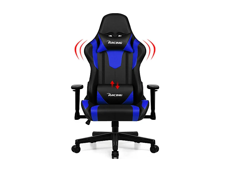 Chaise Gaming - Chaise de Jeu avec Dossier Réglable de 90° à 165°- Poids Max 150 kg