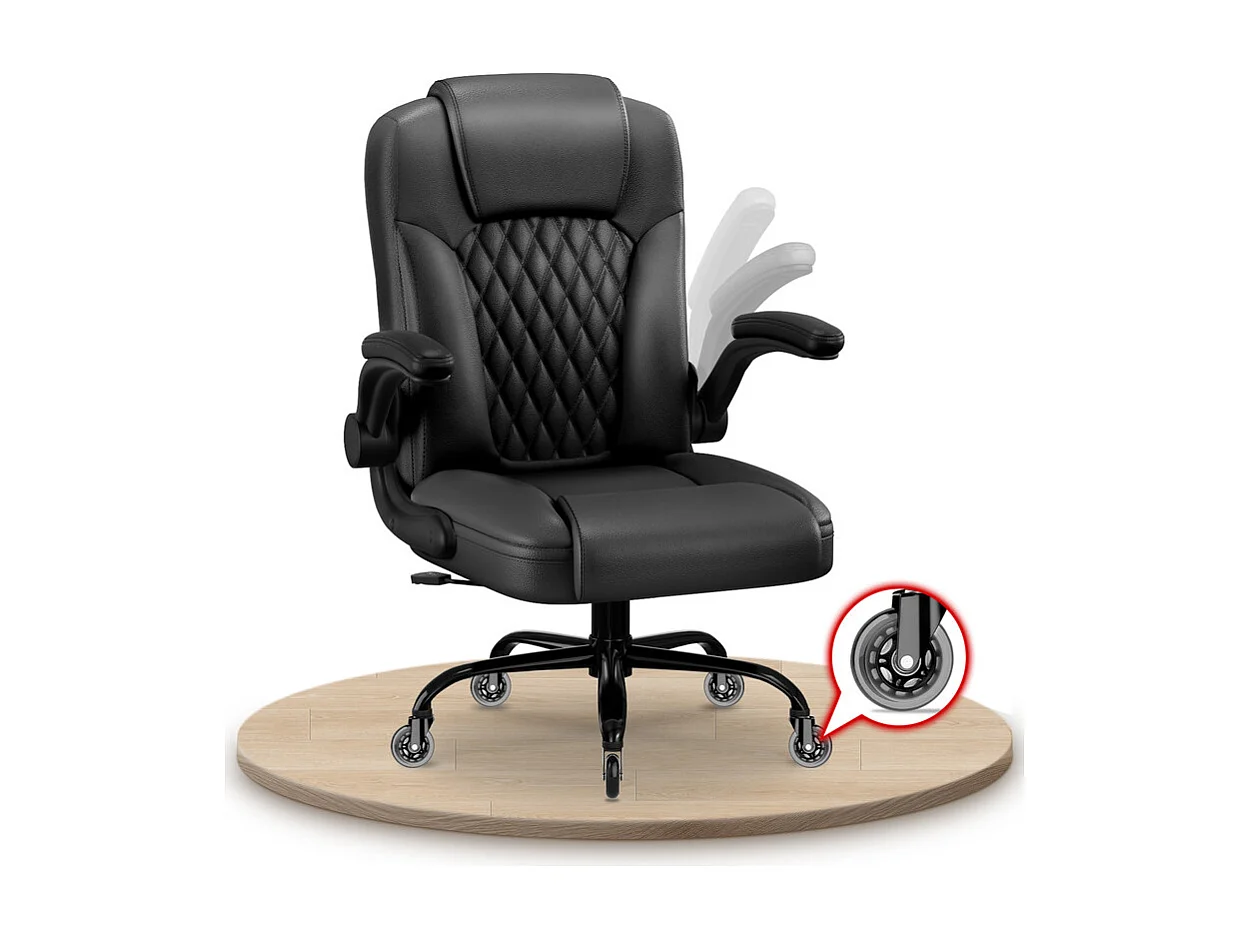 Hiazurm Chaise de Bureau Ergonomique - Chaise de Bureau avec Dossier Réglable de 90° à 120° - Chaises de Bureau pour Adultes - Chaise de Bureau et Gaming