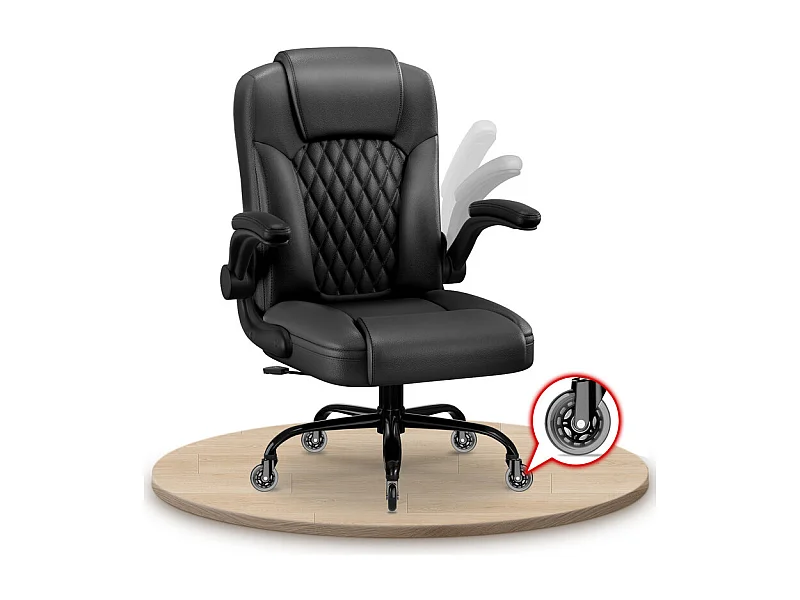 Hiazurm Chaise de Bureau Ergonomique - Chaise de Bureau avec Dossier Réglable de 90° à 120° - Chaises de Bureau pour Adultes - Chaise de Bureau et Gaming