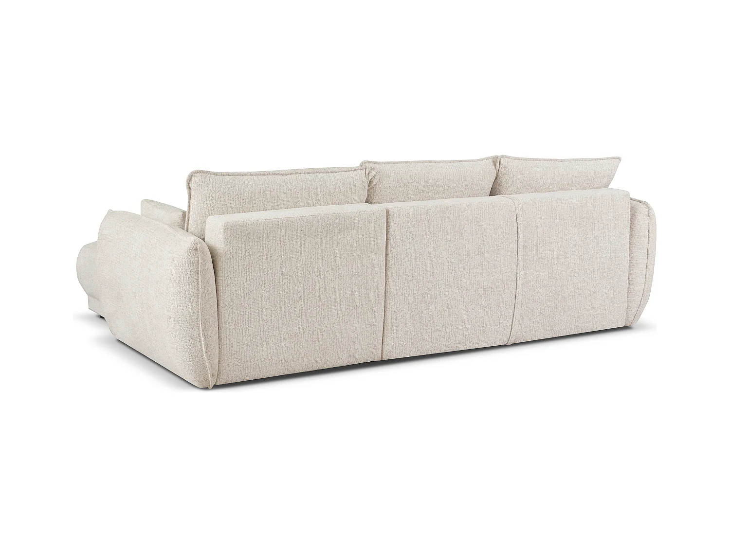 Narożnik prawy Loren z funkcją spania 250x150x90 cm – tkanina Bello 5 kremowa