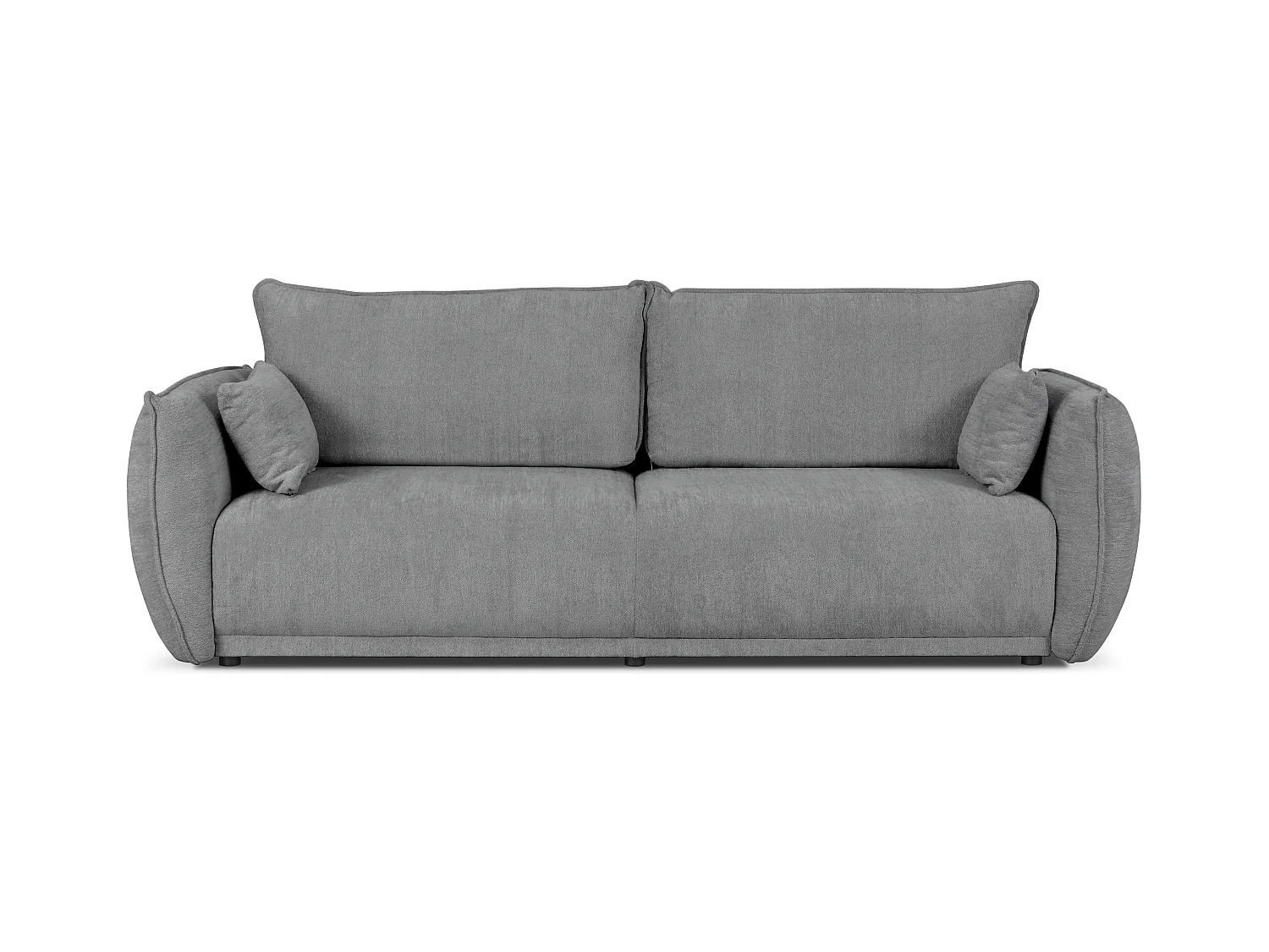 Nowoczesna sofa Loren z funkcją spania 238x100x90 cm – szara Raven 7