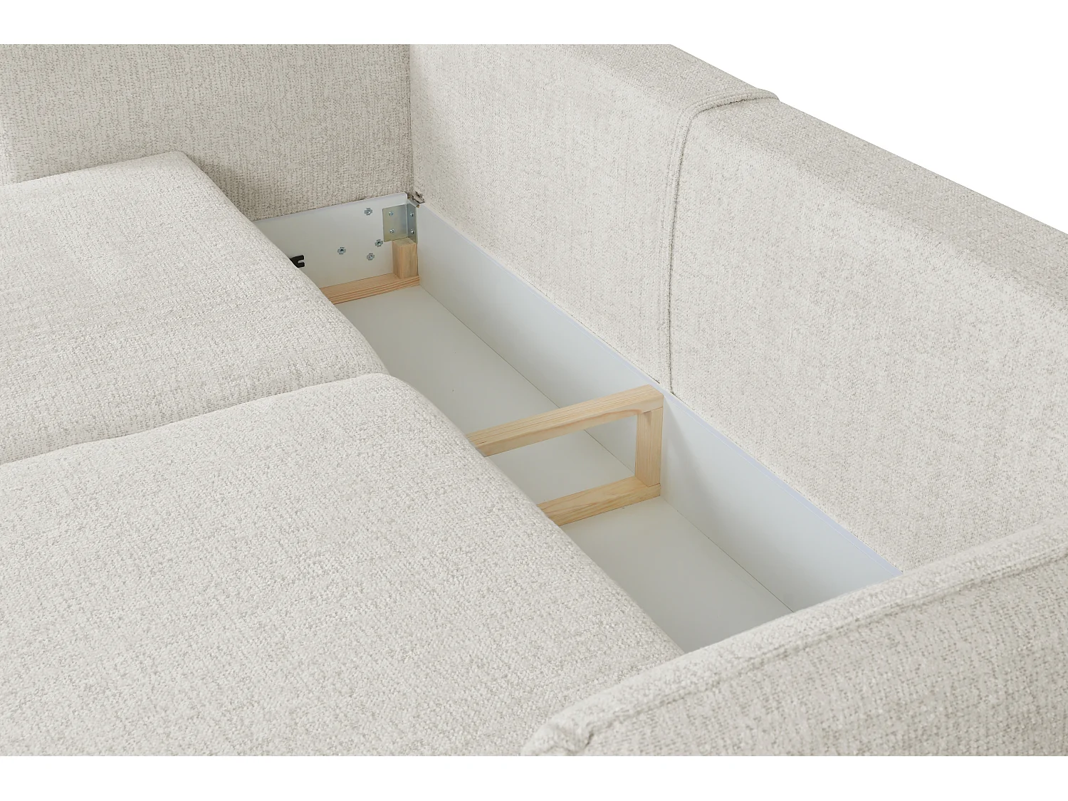 Canapé moderne Loren avec fonction de couchage 238x100x90 cm – tissu Bello 5