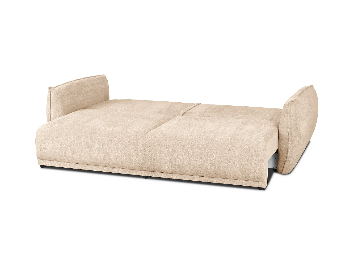 Nowoczesna sofa Loren z funkcją spania 238x100x90 cm – kremowa Raven 24