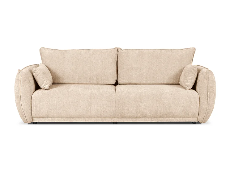 Canapé moderne Loren avec fonction de couchage 238x100x90 cm – tissu Raven 24 créme