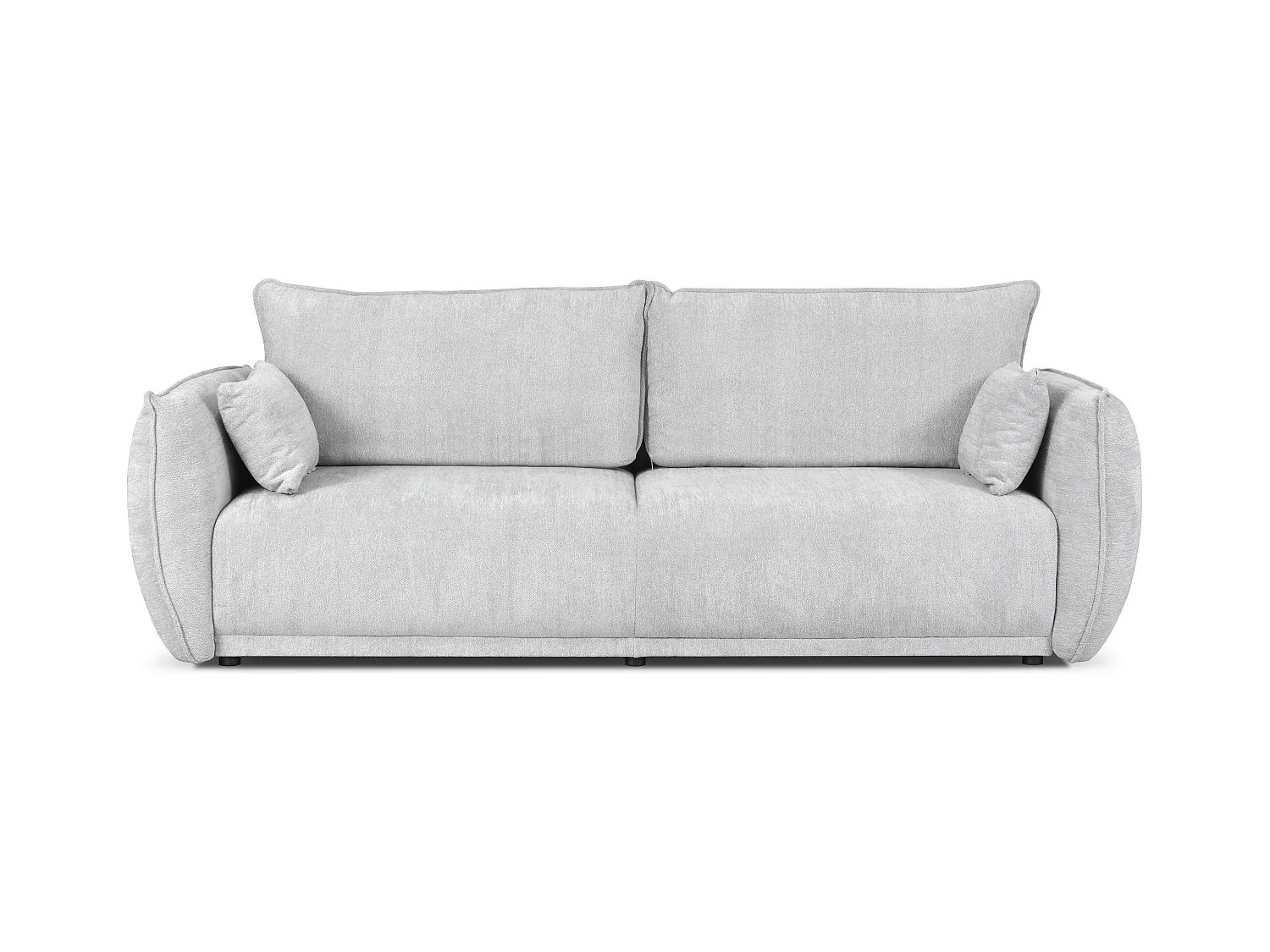 Nowoczesna sofa Loren z funkcją spania 238x100x90 cm – jasnoszara Raven 6