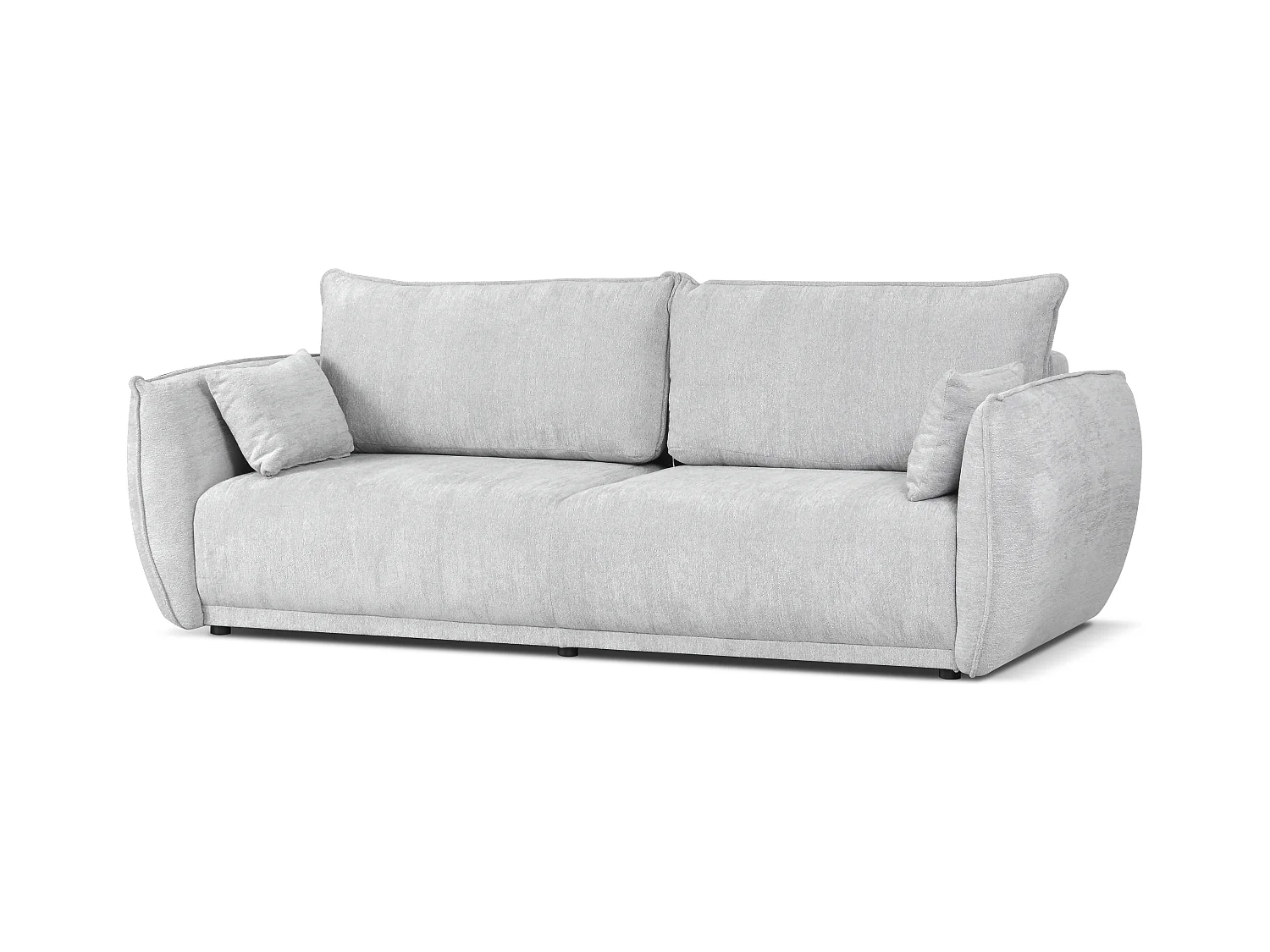 Nowoczesna sofa Loren z funkcją spania 238x100x90 cm – jasnoszara Raven 6
