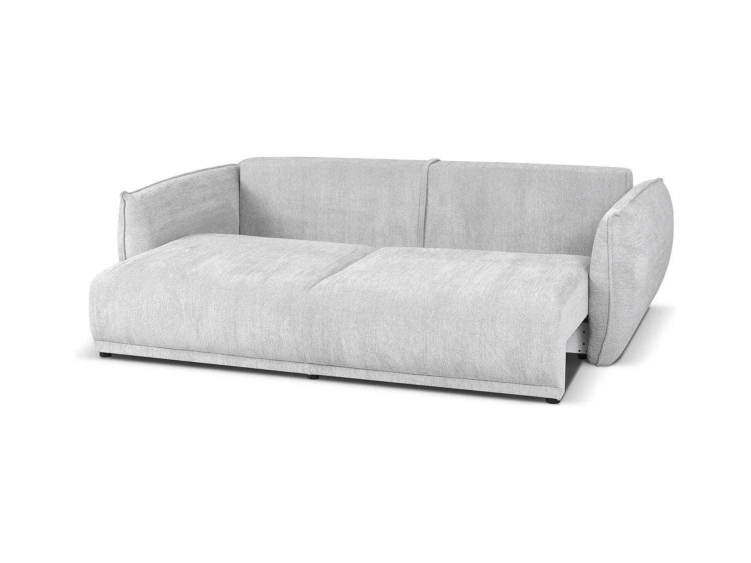 Nowoczesna sofa Loren z funkcją spania 238x100x90 cm – jasnoszara Raven 6