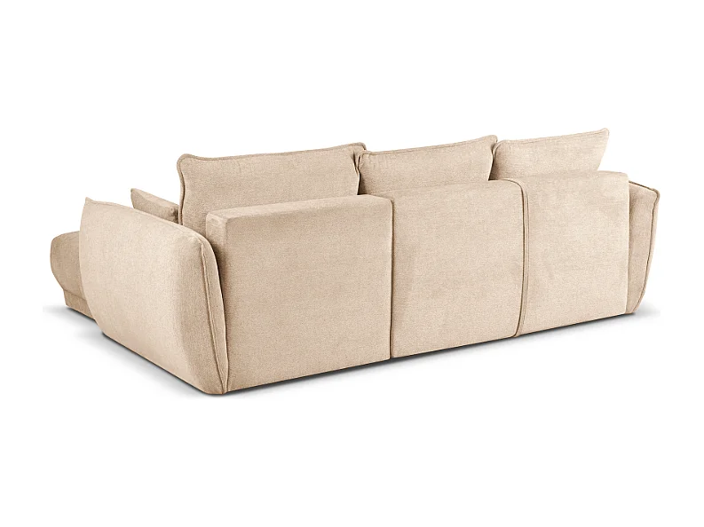 Narożnik prawy Loren z funkcją spania 250x150x90 cm – tkanina Raven 24 kremowa