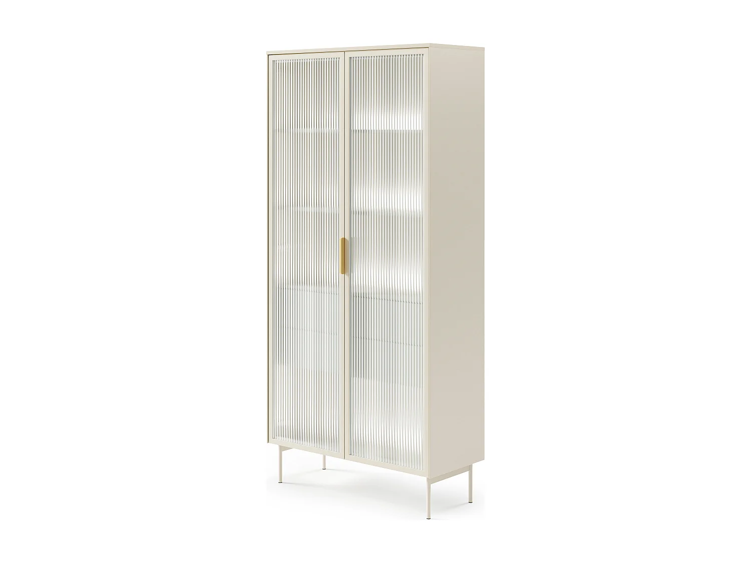 Vitrine, cachemire, 91,5 x 194,6 x 39,3 cm