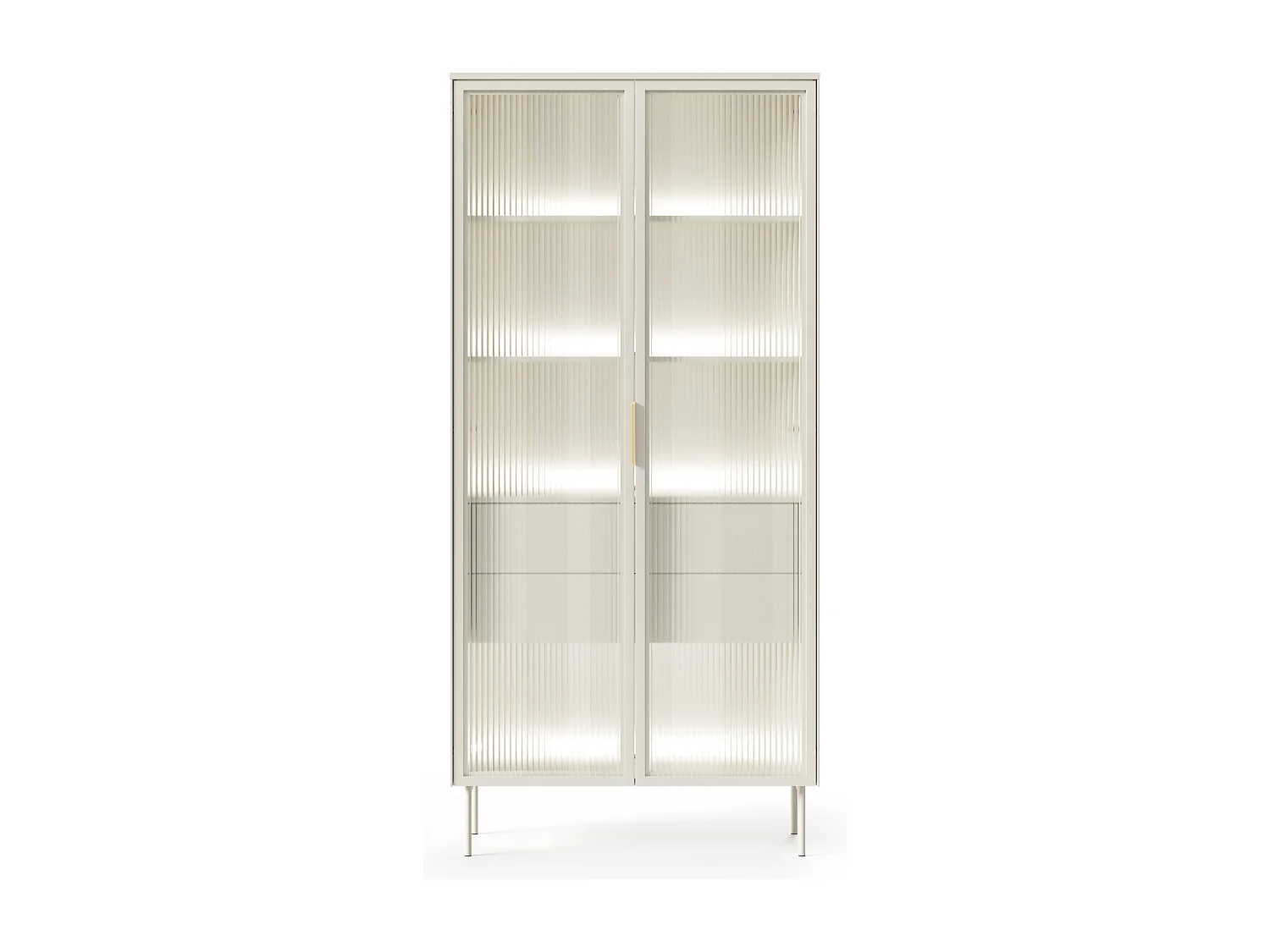 Vitrine, cachemire, 91,5 x 194,6 x 39,3 cm